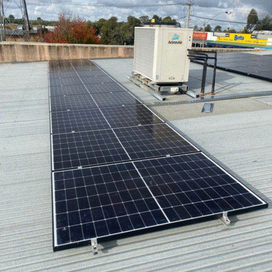 Solar panel installation
