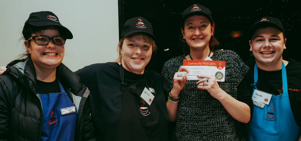 Attendees of Heidelberg Community Pitch night from a local cafe ready to pitch for their project.