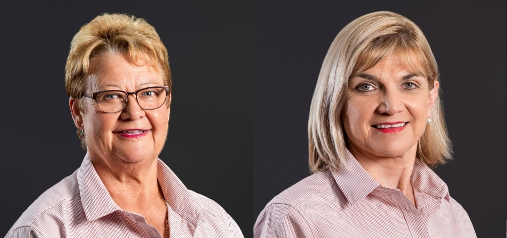 Board Chair Karen May and Secetary Maree Franettovick