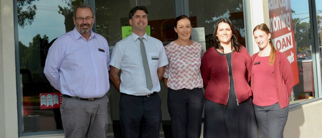 Trafalgar branch staff group image.