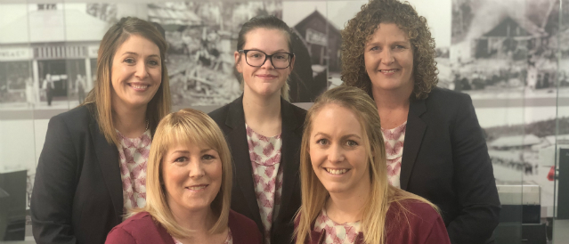 Tumbarumba branch staff members pictured together.