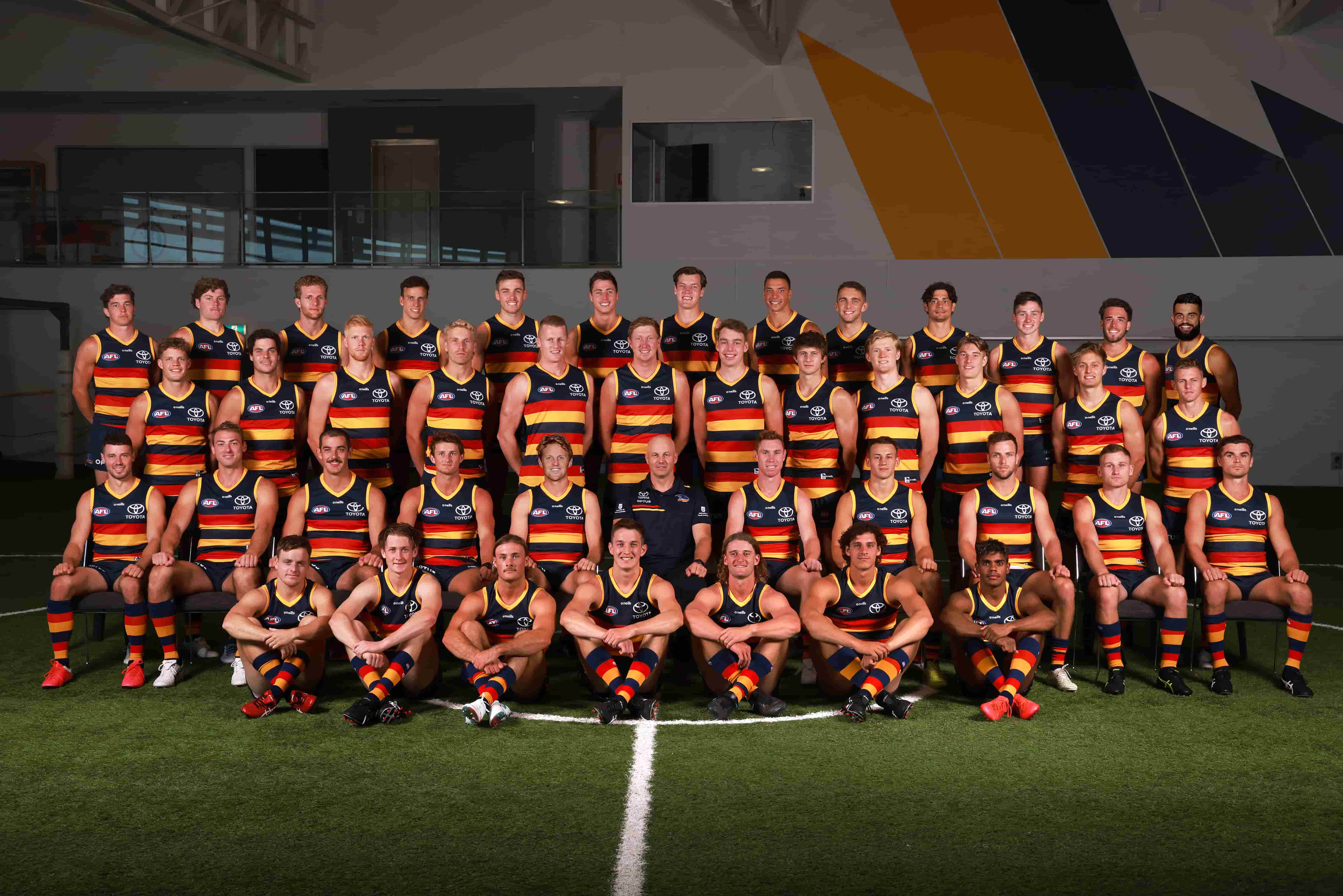 Image of all Adelaide Crows players.